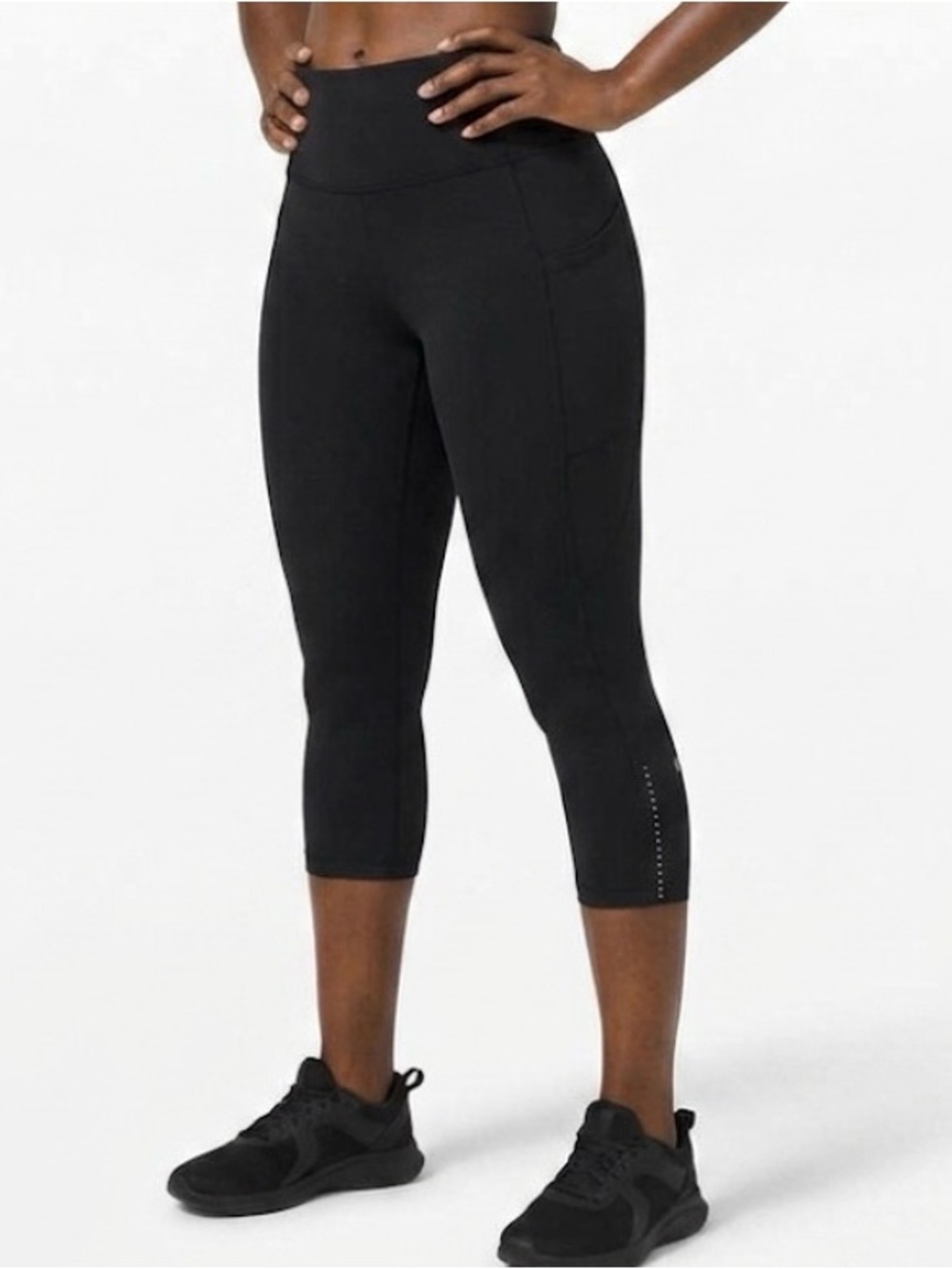 Lululemon Athletica Black Women’s Fast And Free Crop Leggings Size 4